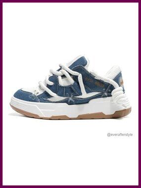 Unisex Chunky Platform Sneakers Y2K Dad Shoes 2 Inch Height Increase